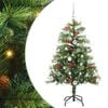 vidaXL Uměl&yacute; v&aacute;nočn&iacute; stromeček Zelen&aacute; 150 cm PVC a kov