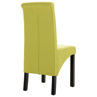 vidaXL Jídelní židle 2 ks zelené textil
