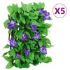vidaXL Trel&aacute;že s uměl&yacute;m břečťanem roztahovac&iacute; 5 ks zelen&eacute; 180 x 20 cm