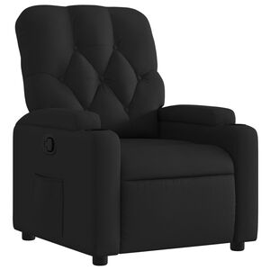 vidaXL Polohovac&iacute; křeslo čern&eacute; textil