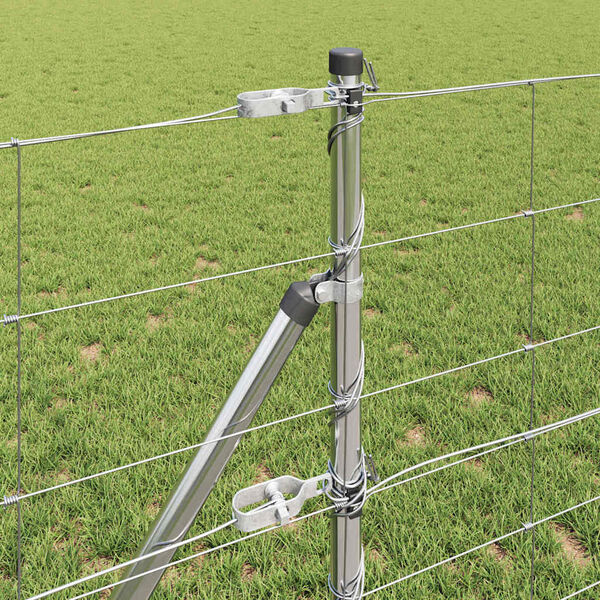 vidaXL Plotov&yacute; sloupek. Pozinkovan&yacute; 25 x 0,8 m Ocel