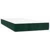 vidaXL Box spring postel s matrac&iacute; tmavě zelen&aacute; 100x200 cm samet