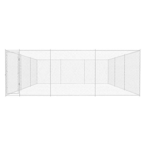 vidaXL Venkovní psí kotec pozinkovaná ocel 570x570x185 cm