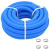 vidaXL Baz&eacute;nov&aacute; hadice se svorkami modr&aacute; 38 mm 12 m