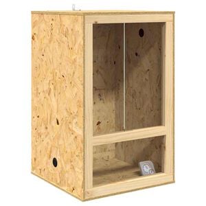 vidaXL Ter&aacute;rium Hněd&aacute; 50 x 50 x 80 cm OSB