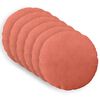vidaXL Povlak na pol&scaron;t&aacute;ř 6 pcs HEERLEN Červen&aacute; oranžov&aacute; &Oslash; 30 cm