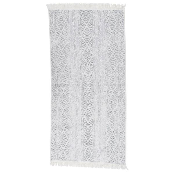 vidaXL Koberec světle &scaron;ed&yacute; 100 x 200 cm bavlna