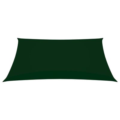 vidaXL Stínící plachta oxfordská látka obdélník 2,5x3,5 m tmavě zelená