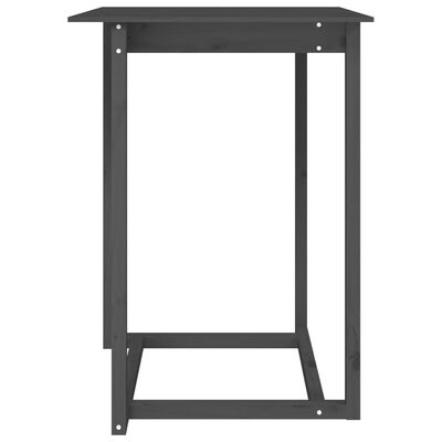 vidaXL Barový stolek šedý 80 x 80 x 110 cm masivní borové dřevo