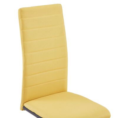 vidaXL Konzolové jídelní židle 2 ks žluté textil