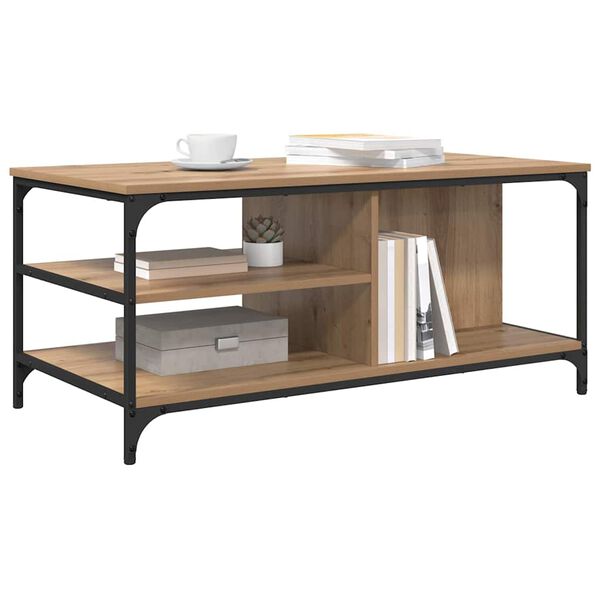 vidaXL Konferenčn&iacute; stolek Artisanov&yacute; dub 100 x 50 x 45 cm