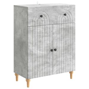 vidaXL Serv&iacute;rovac&iacute; skř&iacute;ň se z&aacute;suvkou Betonově &scaron;ed&aacute; 66 x 34,5 x 90 cm