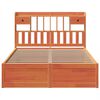vidaXL Postel bez matrace voskově hněd&aacute; 140 x 190 cm masivn&iacute; borovice