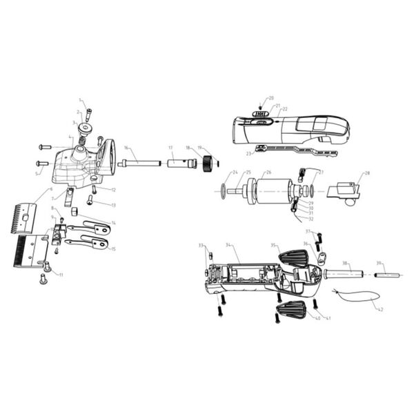 Kerbl Střihac&iacute; stanice FarmClippers 4 200 W 31/15 zubů18192