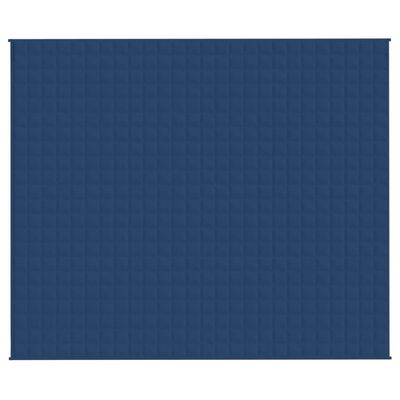 vidaXL Zátěžová deka modrá 220 x 260 cm 15 kg textil