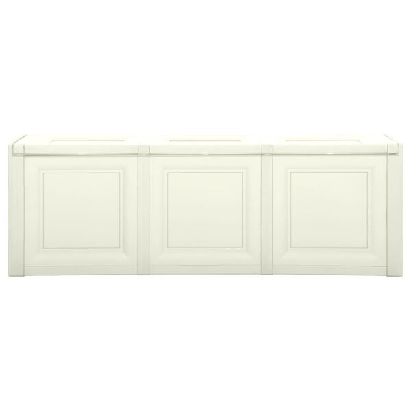 vidaXL Box na podu&scaron;ky vanilkov&yacute; 125 x 40 x 42 cm 130 l