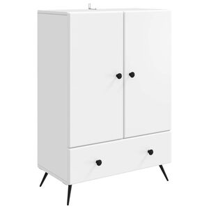 vidaXL Serv&iacute;rovac&iacute; skř&iacute;ň B&iacute;l&aacute; 66 x 34,5 x 95 cm Kompozitn&iacute; dřevo