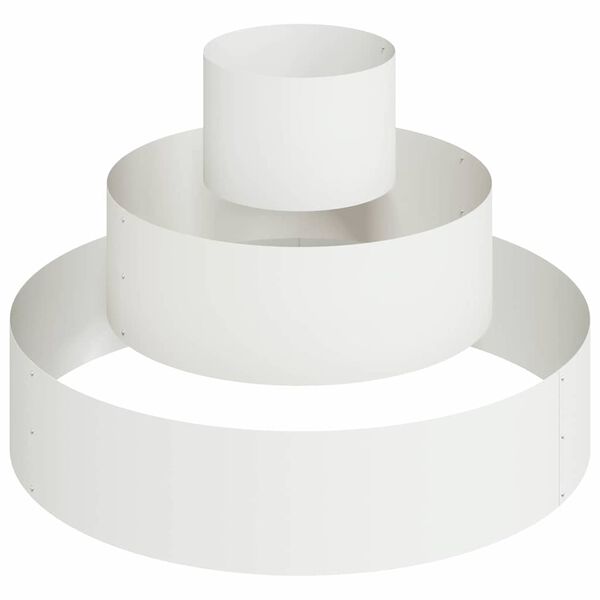 vidaXL Zahradn&iacute; pěstebn&iacute;k B&iacute;l&aacute; 90 x 90 x 20 cm Studen&aacute; v&aacute;lcovan&aacute; ocel