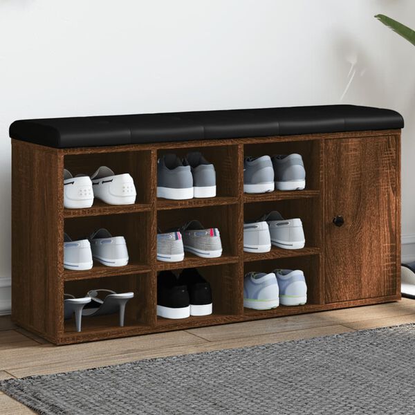 vidaXL Lavice s botn&iacute;kem hněd&yacute; dub 102 x 32 x 50 cm kompozitn&iacute; dřevo