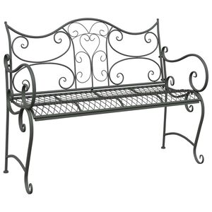 vidaXL Zahradn&iacute; lavice 2-Počet m&iacute;st 114 x 56,5 x 90 cm Ocel