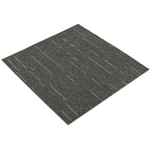 vidaXL Kobercov&aacute; dlaždice Pruhovan&aacute; světle zelen&aacute; 50 x 50 cm 4 ks