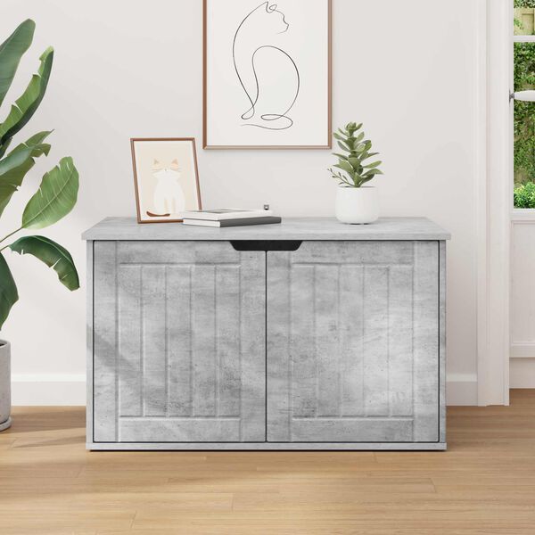 vidaXL Kočič&iacute; dům Beton 85 x 55 x 50,5 cm kompozitn&iacute; dřevo