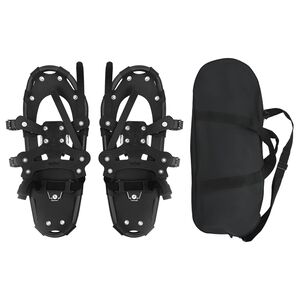 vidaXL 3 v 1 Sněžnice Čern&aacute; 53,5 x 21 cm Hlin&iacute;k a HDPE