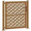 vidaXL Zahradn&iacute; br&aacute;na 100 x 100 cm odoln&aacute; ocel s kř&iacute;žov&yacute;m designem