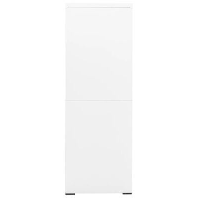 vidaXL Kancelářská skříň bílá 90 x 46 x 134 cm ocel