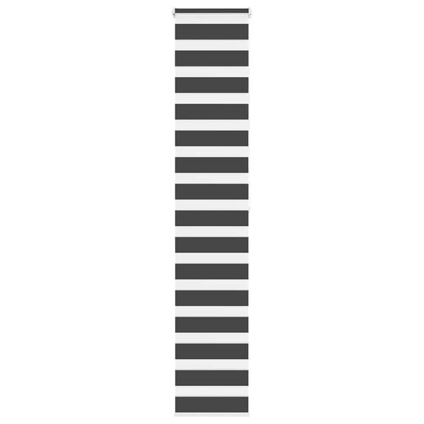 vidaXL Zebra roleta čern&aacute; 45x200 cm &scaron;&iacute;řka l&aacute;tky 40,9 cm polyester