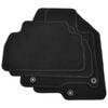 vidaXL Koberec pro motorov&aacute; vozidla Čern&aacute; textil
