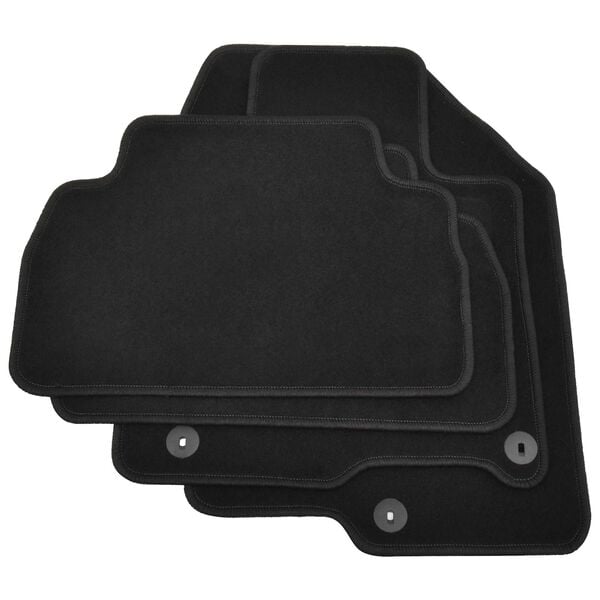 vidaXL Koberec pro motorov&aacute; vozidla Čern&aacute; textil