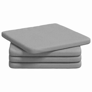 vidaXL Pol&scaron;t&aacute;ře na sedadla 4 ks textil Oblačno &scaron;ed&aacute; 40 x 40 x 3 cm