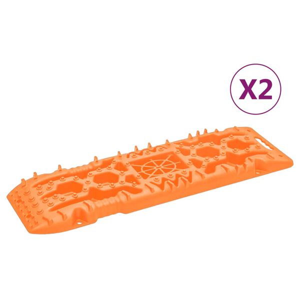 vidaXL Vyprošťovací desky 2 ks oranžové 107 x 31 x 7 cm nylon