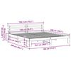 vidaXL R&aacute;m postele s čelo Př&iacute;rodn&iacute; 180 x 200 cm Masivn&iacute; borov&eacute; dřevo