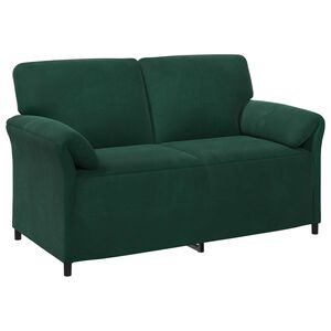 vidaXL Sofa pro dvě osoby Tmavě zelen&aacute; 158 x 83 x 95 cm Samet