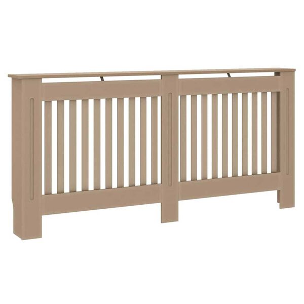 vidaXL Kryt radi&aacute;toru 2 pcs Hněd&aacute; 172 x 19 x 81,5cm kompozitn&iacute; dřevo