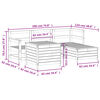 vidaXL 5d&iacute;ln&aacute; zahradn&iacute; sedac&iacute; souprava impregnovan&aacute; borovice