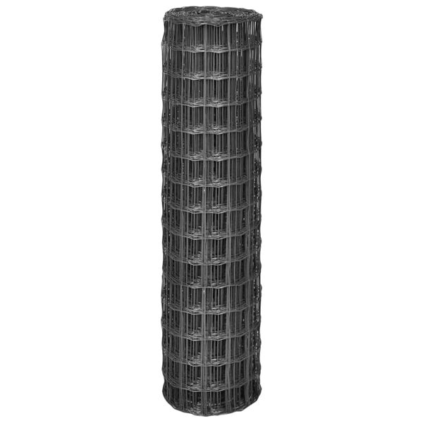 vidaXL Euro plot ocel 10 x 1,5 m &scaron;ed&yacute;