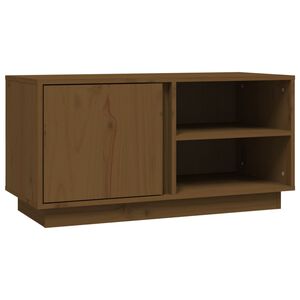 vidaXL TV skř&iacute;ňka medově hněd&aacute; 80x35x40,5 cm masivn&iacute; borov&eacute; dřevo