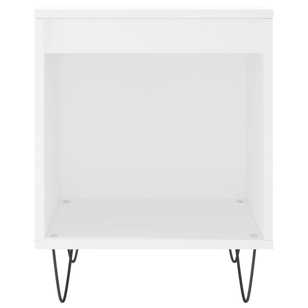 vidaXL Noční stolek bílá 40x35x50 cm kompozitní dřevo