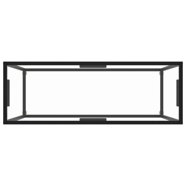 vidaXL Konzolový stolek průhledný 100 x 35 x 75 cm tvrzené sklo