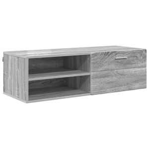 vidaXL Dřevěn&aacute; skř&iacute;ň 100,5 x 39 x 30 cm &Scaron;ed&aacute; Sonoma Kompozitn&iacute; dřevo
