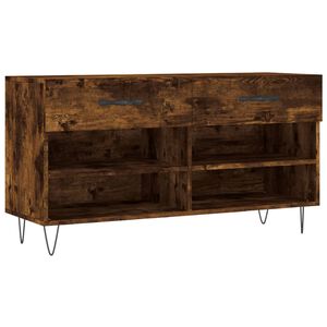 vidaXL Botn&iacute;k kouřov&yacute; dub 102 x 35 x 55 cm kompozitn&iacute; dřevo