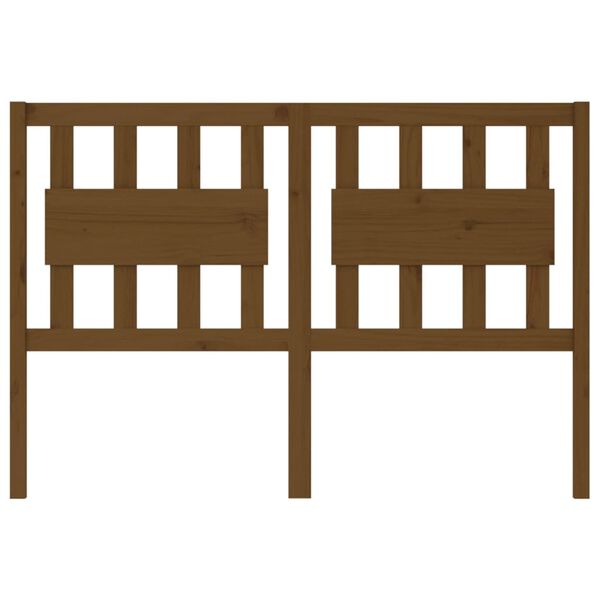 vidaXL Čelo postele medově hnědé 125,5 x 4 x 100 cm masivní borovice