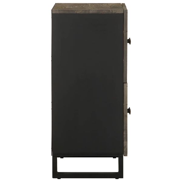 vidaXL Př&iacute;born&iacute;k 60 x 33 x 75 cm čern&aacute; masivn&iacute; mangovn&iacute;kov&eacute; dřevo