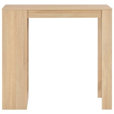 vidaXL Barový stůl s regálem dubový 110 x 50 x 103 cm