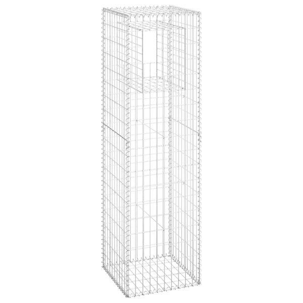 vidaXL Gabionov&yacute; sloupek 50 x 50 x 180 cm železo