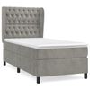 vidaXL Box spring postel s matrac&iacute; světle &scaron;ed&aacute; 100x200 cm samet