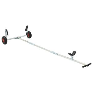 vidaXL Nastaviteln&yacute; lodn&iacute; př&iacute;věs s pneumatikami 200 kg Load Stř&iacute;brn&aacute;